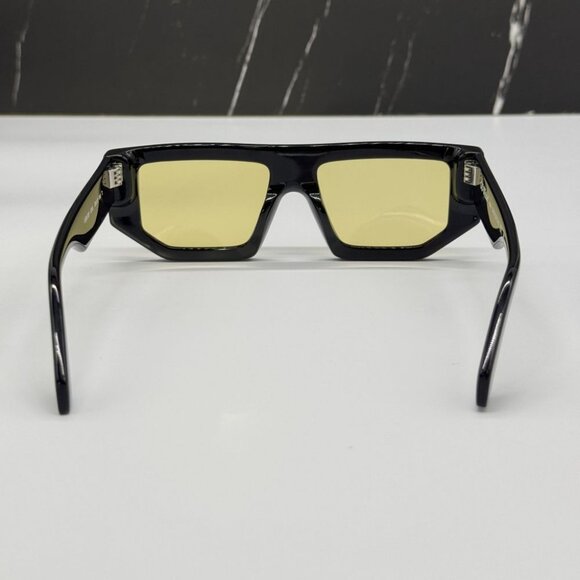 NEW OFF-WHITE OERI13F VANCOUVER 1018 SUNGLASSES UNISEX BLACK SQUARE EYEWEAR - Picture 7 of 12